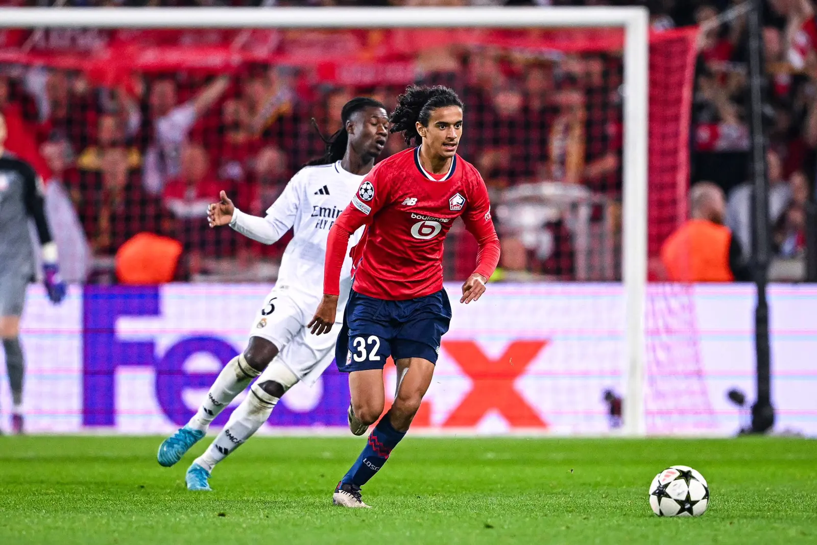 أيوب بوعدي في مباراة ريال مدريد بدوري أبطال أوروبا