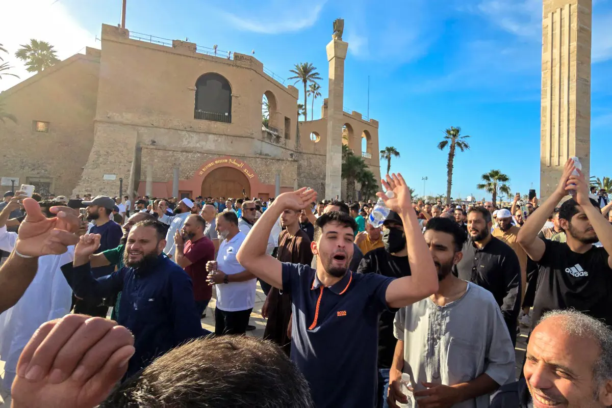 من مظاهرة اليوم في طرابلس