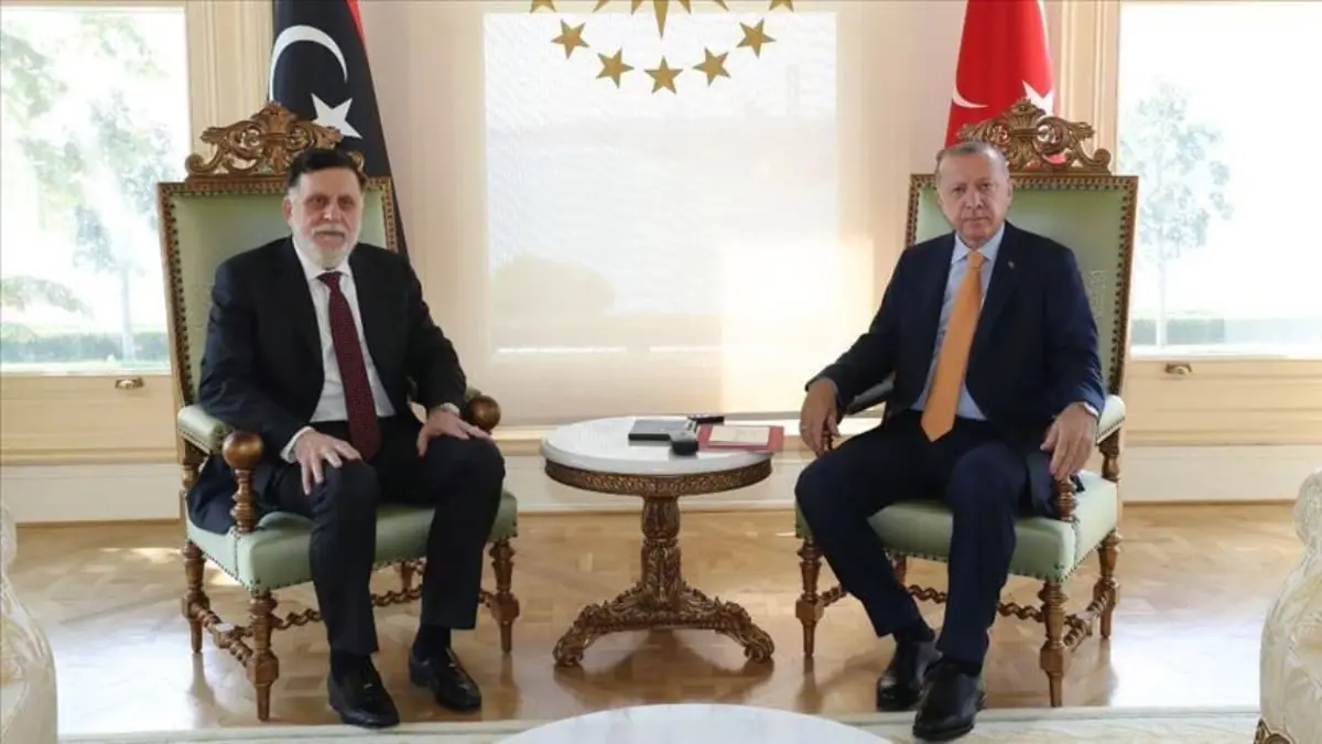 أردوغان بحث مع السراج التطورات شرق المتوسط والأوضاع في ليبيا