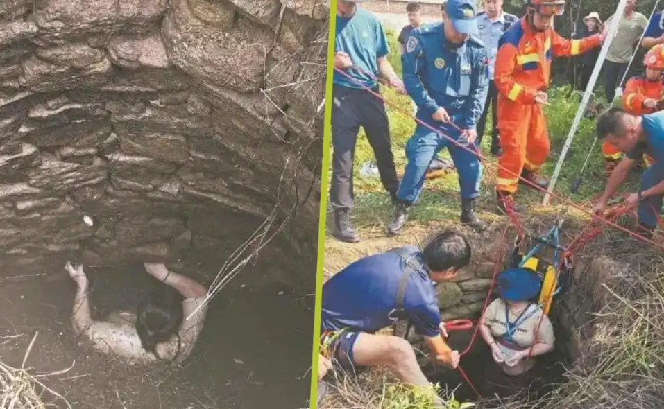 من علمية انتشال تشين من البئر