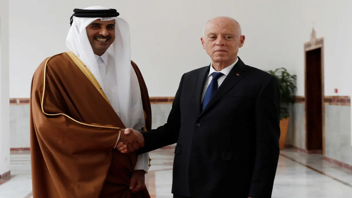 الرئيس التونسي قيس سعيد يبدأ زيارة إلى قطر