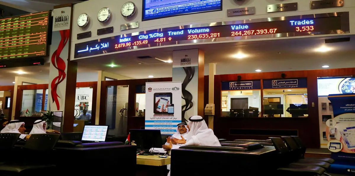 العقارات ترفع بورصة دبي وتراجع سعودي بسبب انخفاض النفط‎