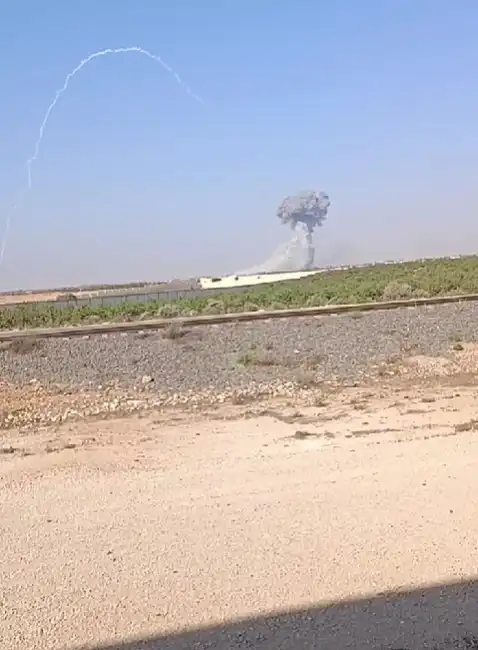 انفجار عقب غارة إسرائيلية على موقع عسكري في ريف حمص