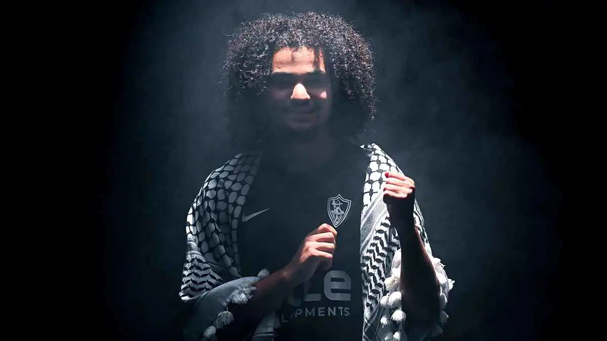"بيغنوا لاخواتي وأهلي في فلسطين".. الزمالك يتعاقد مع آدم كايد (فيديو)