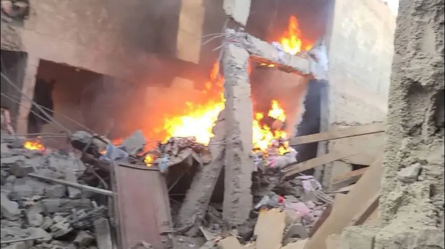 آثار الانفجار في تعز، اليمن