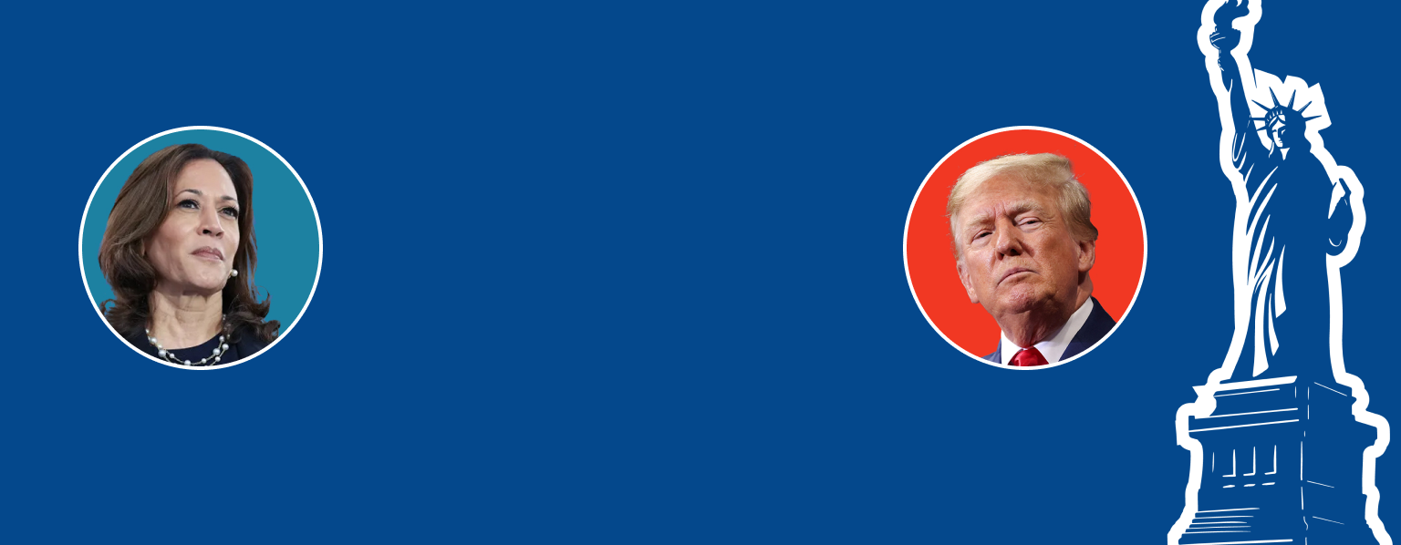 US election banner