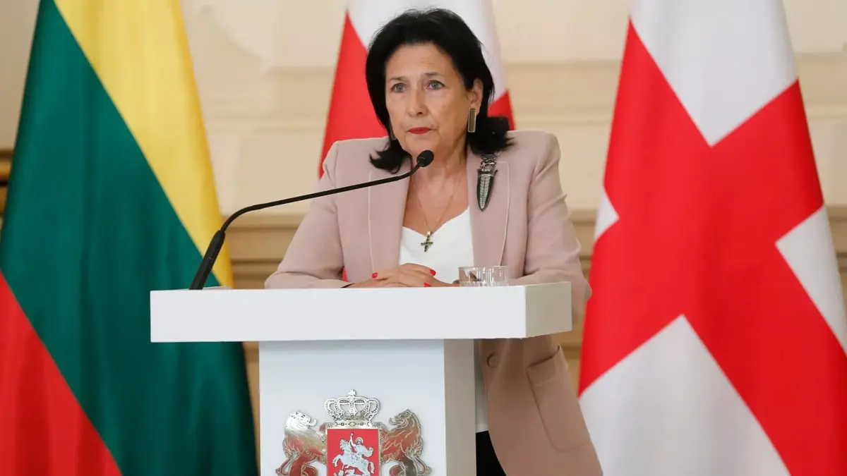 رئيسة جورجيا تستخدم حق النقض ضد قانون "التأثير الأجنبي"