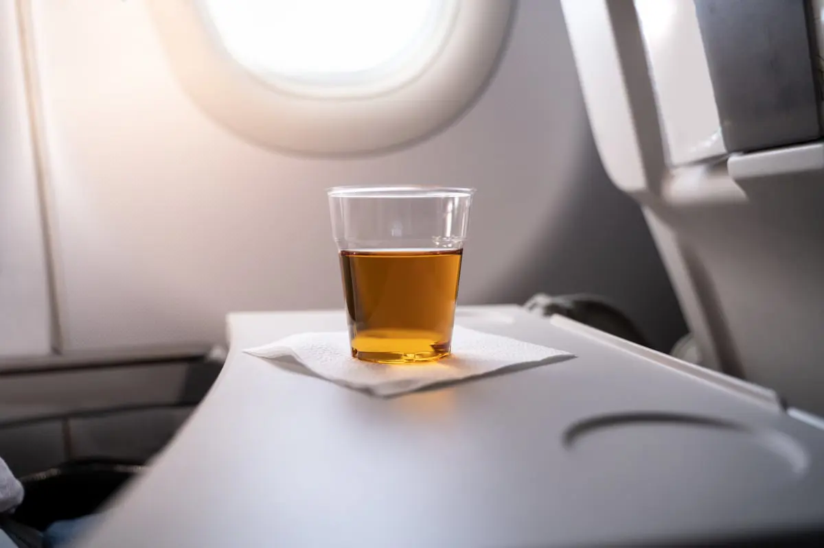 شرب الكحول على متن الطائرة قد يؤدي إلى الموت 