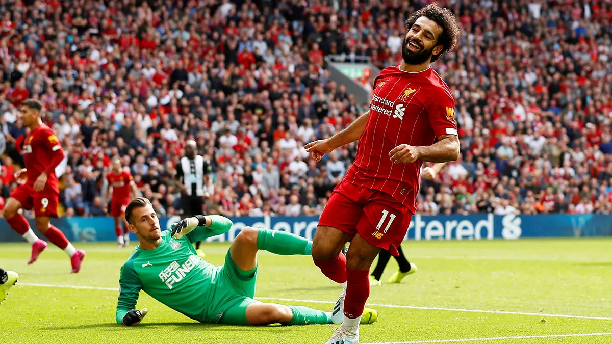 هدف محمد صلاح في مباراة ليفربول ونيوكاسل (فيديو)