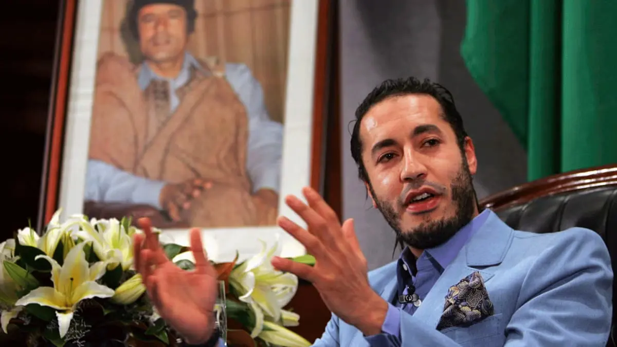الساعدي القذافي يصدر كتابا يروي سيرة والده وعائلته (صورة)