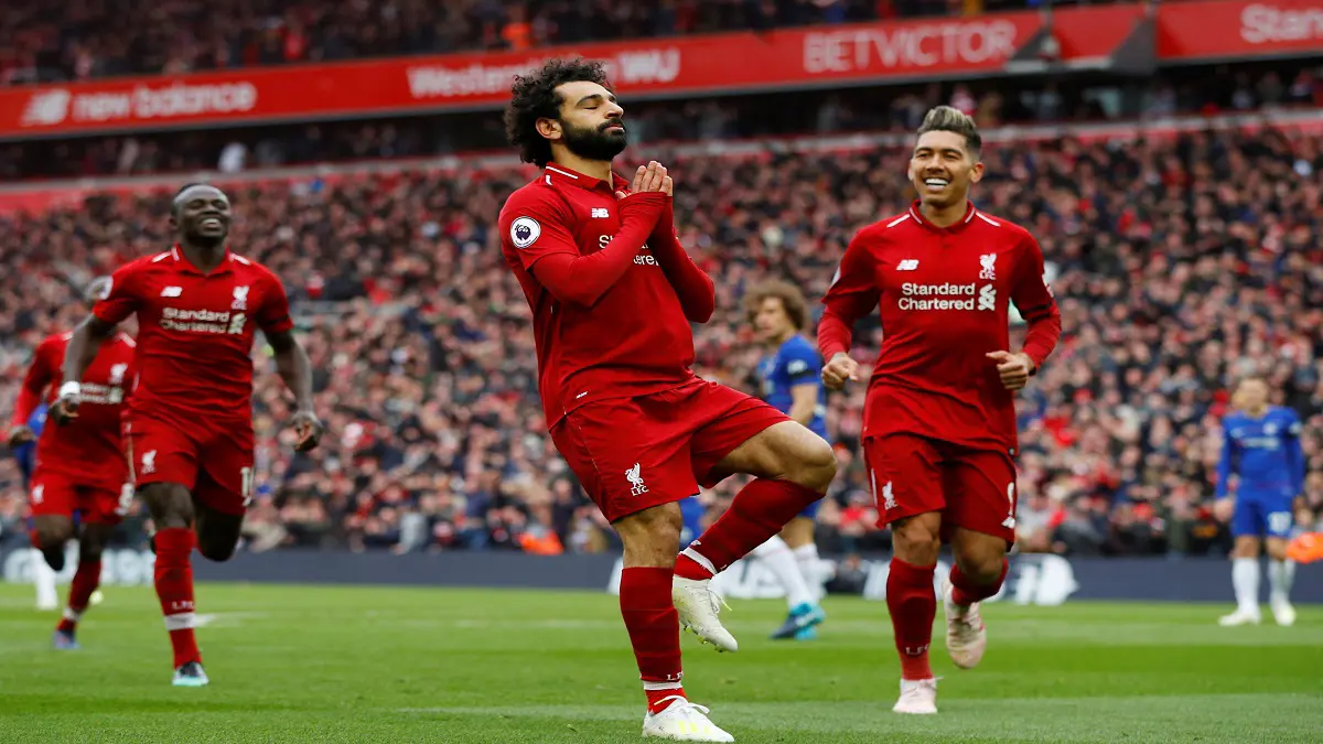 تفسير احتفال محمد صلاح بهدفه الصاروخي في شباك تشيلسي‎