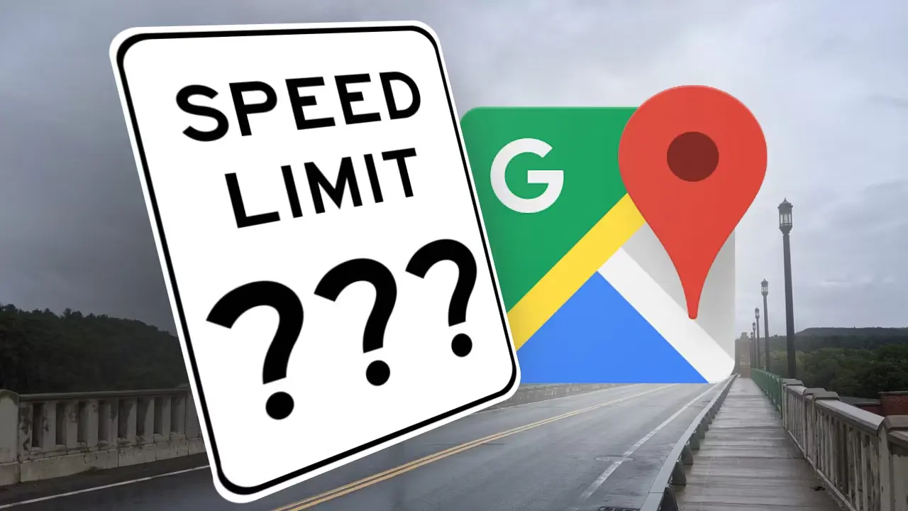 التطبيق يعرض السرعة الحالية بناءً على معلوماتGPS 