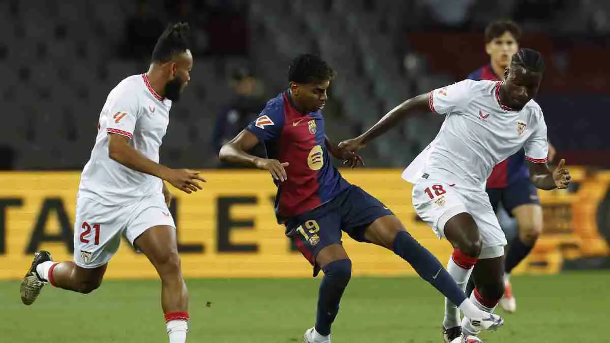 ملخص وأهداف مباراة برشلونة وإشبيلية في الدوري الإسباني