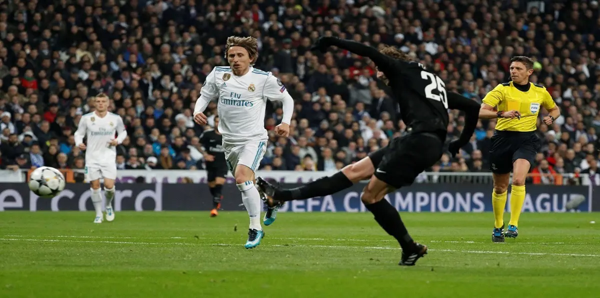 مباراة ريال مدريد وباريس سان جيرمان.. أدريان رابيو يتقدم وكريستيانو رونالدو يتعادل (فيديو)
