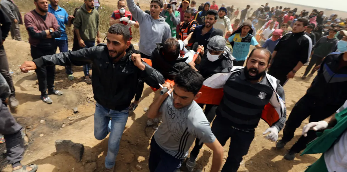 بتر قدم طفل فلسطيني أصيب برصاص الاحتلال في غزة