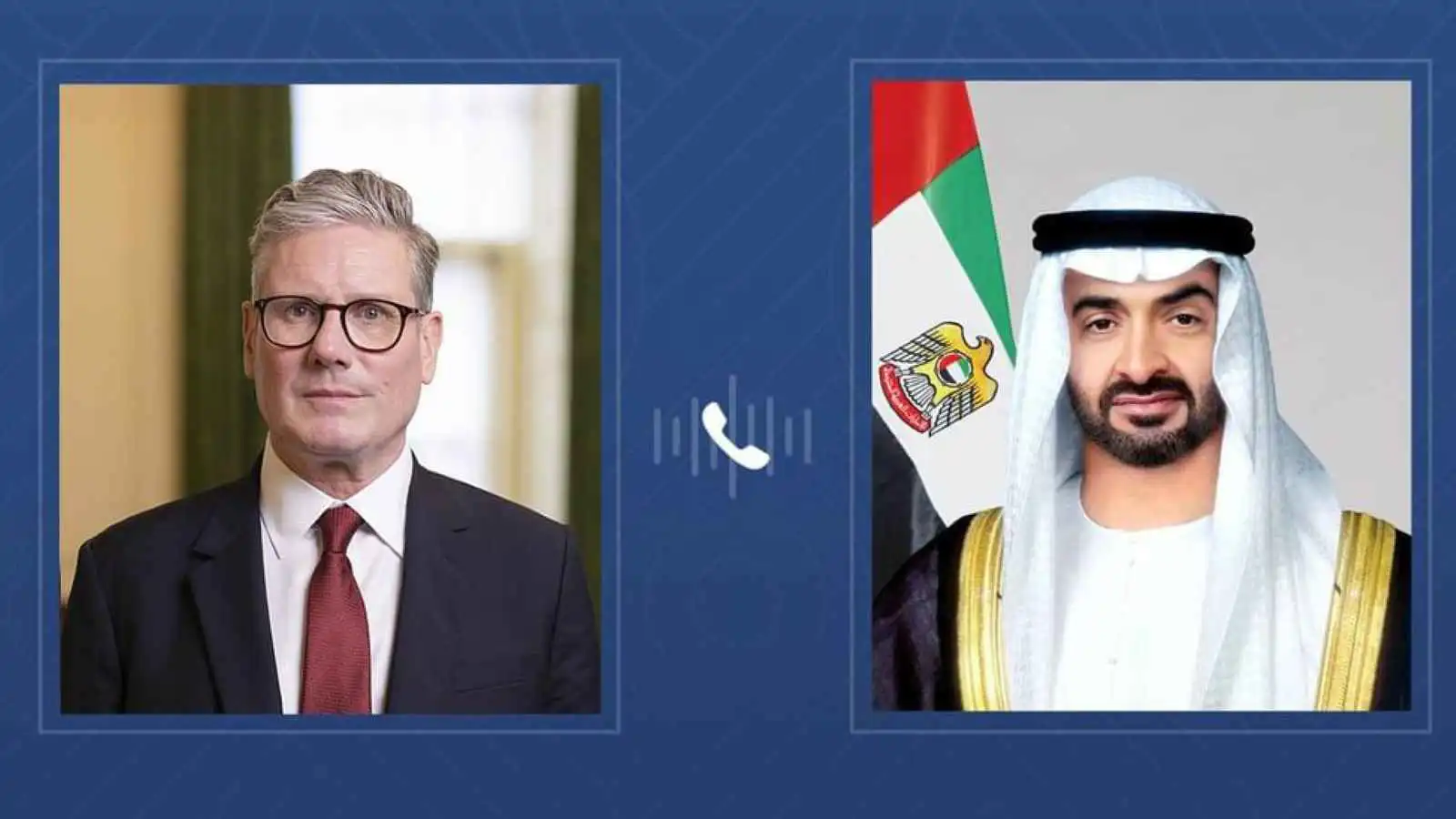 في اتصال مع ستارمر: محمد بن زايد يثمن عزم بريطانيا الاعتراف بفلسطين
