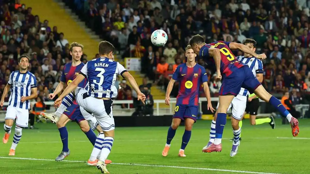 مباراة برشلونة وريال سوسييداد في الدوري الإسباني