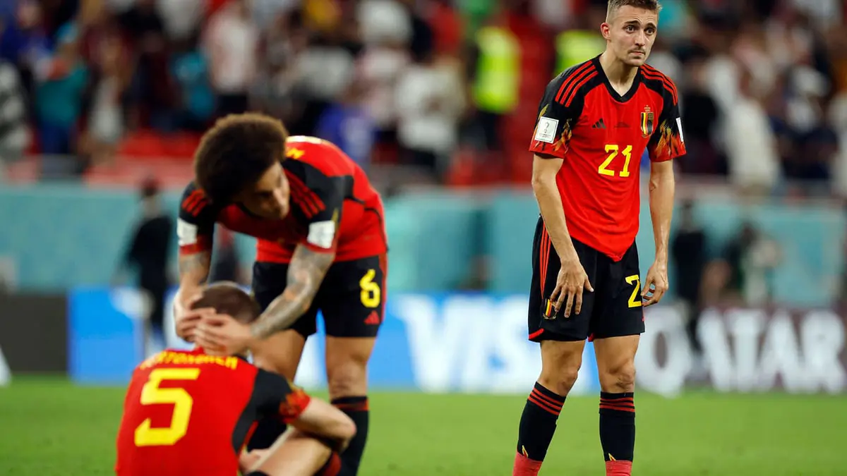 العصر الذهبي لمنتخب بلجيكا ينتهي بصورة مخيبة في مونديال قطر 2022
