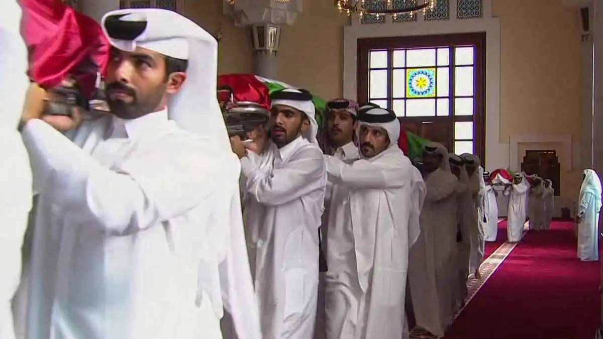 جثامين قتلى الهجوم الإسرائيلي على الدوحة