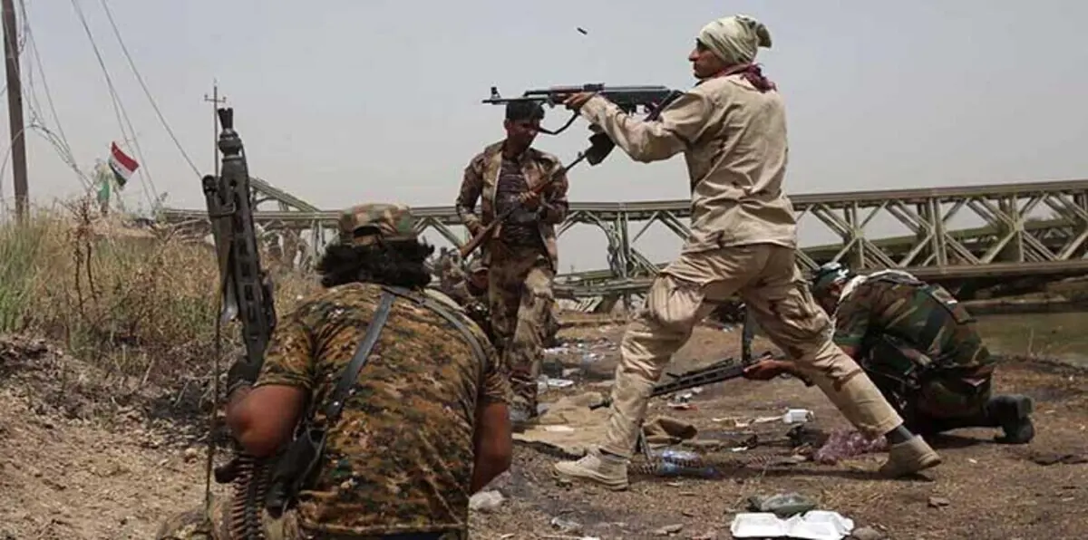 الحشد الشعبي يفجر عربة صهريج مفخخة تابعة لداعش