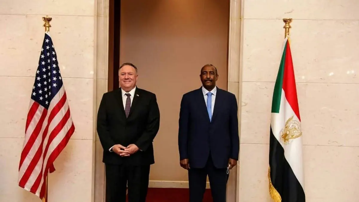 البرهان وبومبيو يبحثان ترتيبات رفع السودان من قائمة الإرهاب