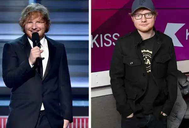 إد شيران قبل وبعد خسارة الوزن