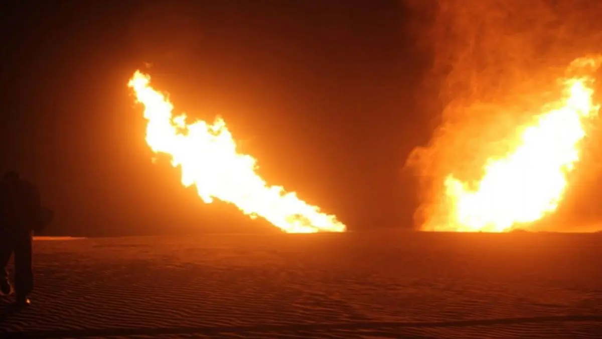 انفجار في خط لأنابيب الغاز بشمال سيناء في مصر‎