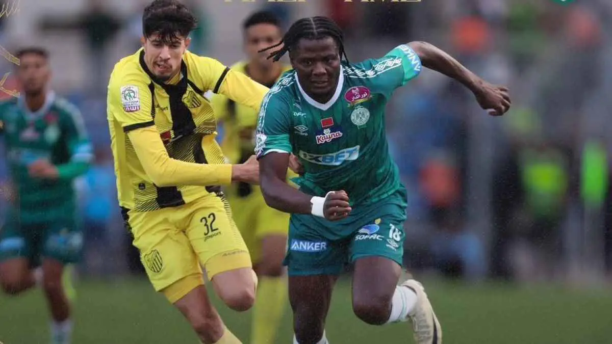 الرجاء يسقط في فخ التعادل مع المغرب الفاسي ويواصل نزيف النقاط بالدوري المغربي