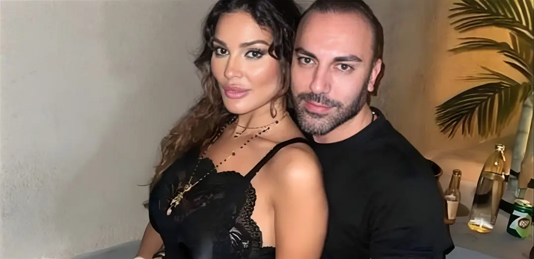 نادين نسيب نجيم مع خطيبها ناريك ناربيكيان