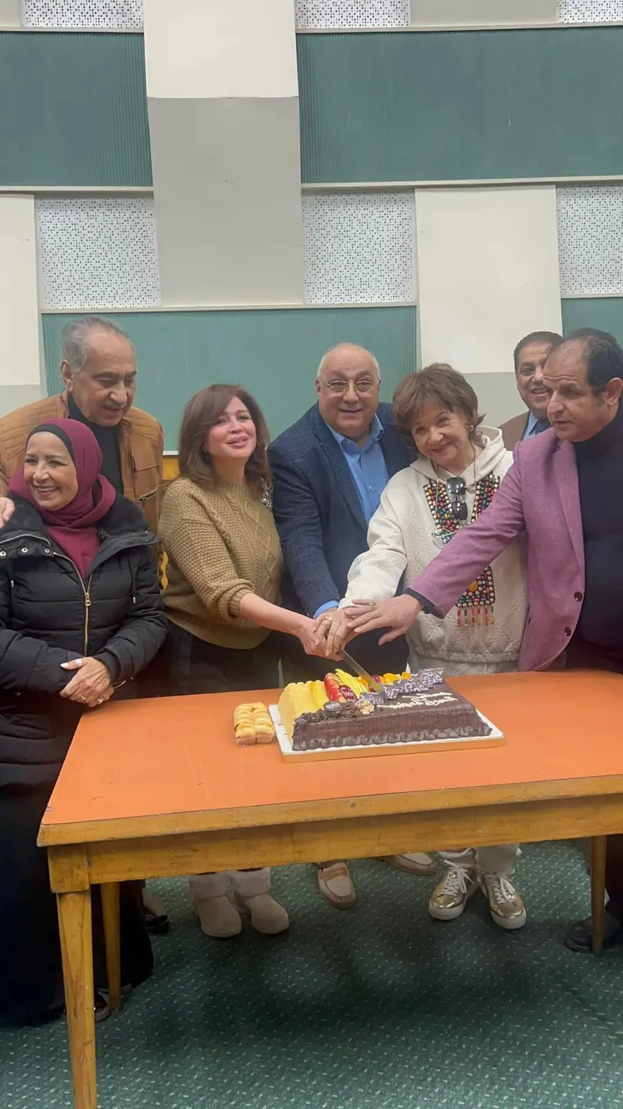 الاحتفال بتصوير المسلسل الإذاعي 