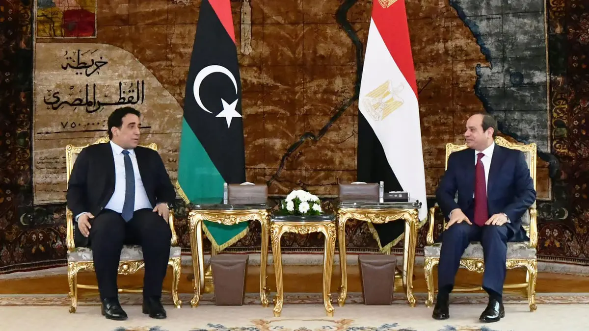 السيسي يبحث مع المنفي هاتفيا آخر المستجدات الليبية