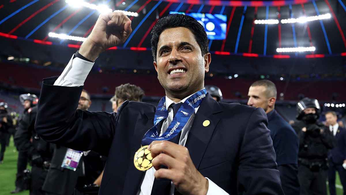 ماذا قال ناصر الخليفي بعد تتويج باريس سان جيرمان بدوري الأبطال؟ (فيديو) | إرم نيوز