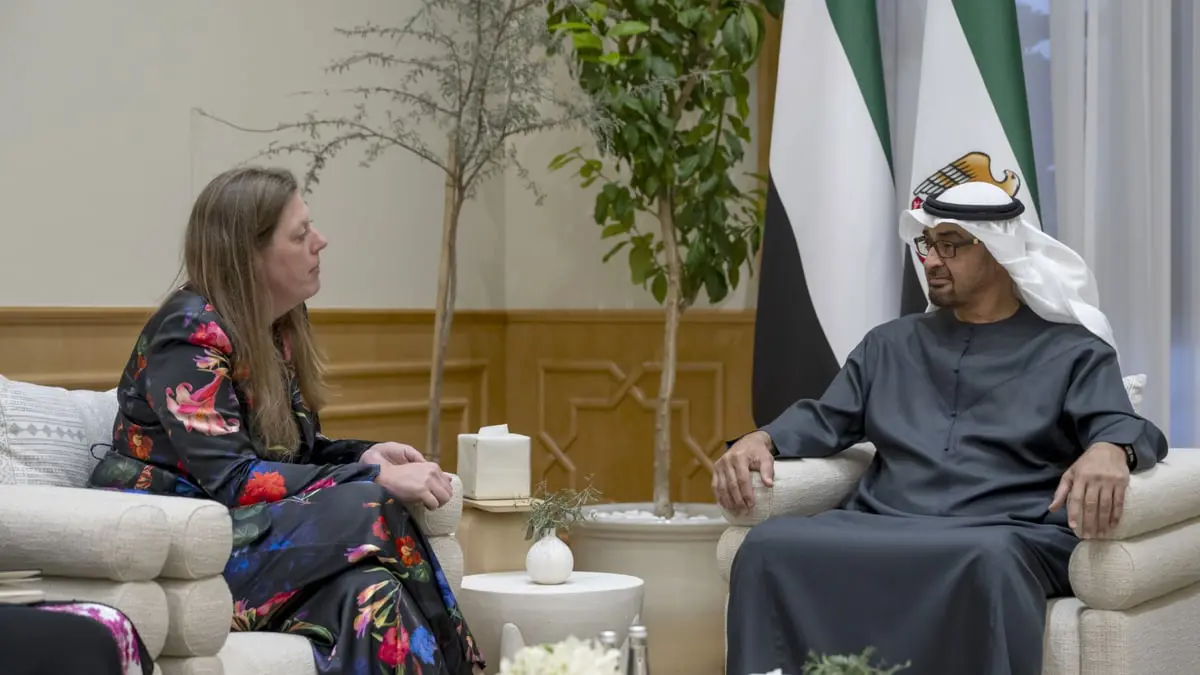 رئيس الإمارات يبحث مع رئيسة "وورلد سنترال" تكثيف المساعدات إلى غزة