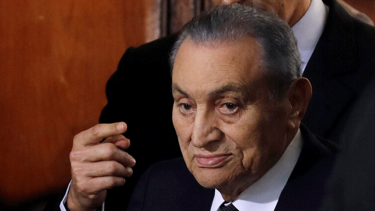 شاهد.. آخر ظهور للرئيس المصري الراحل محمد حسني مبارك
