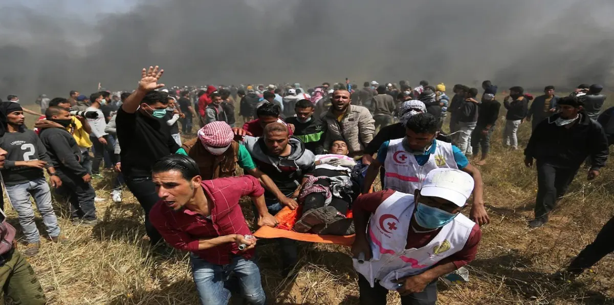 جمعة "عمال فلسطين".. متظاهرون يتوافدون على حدود غزة‎ والجيش الإسرائيلي يستقبلهم بالرصاص