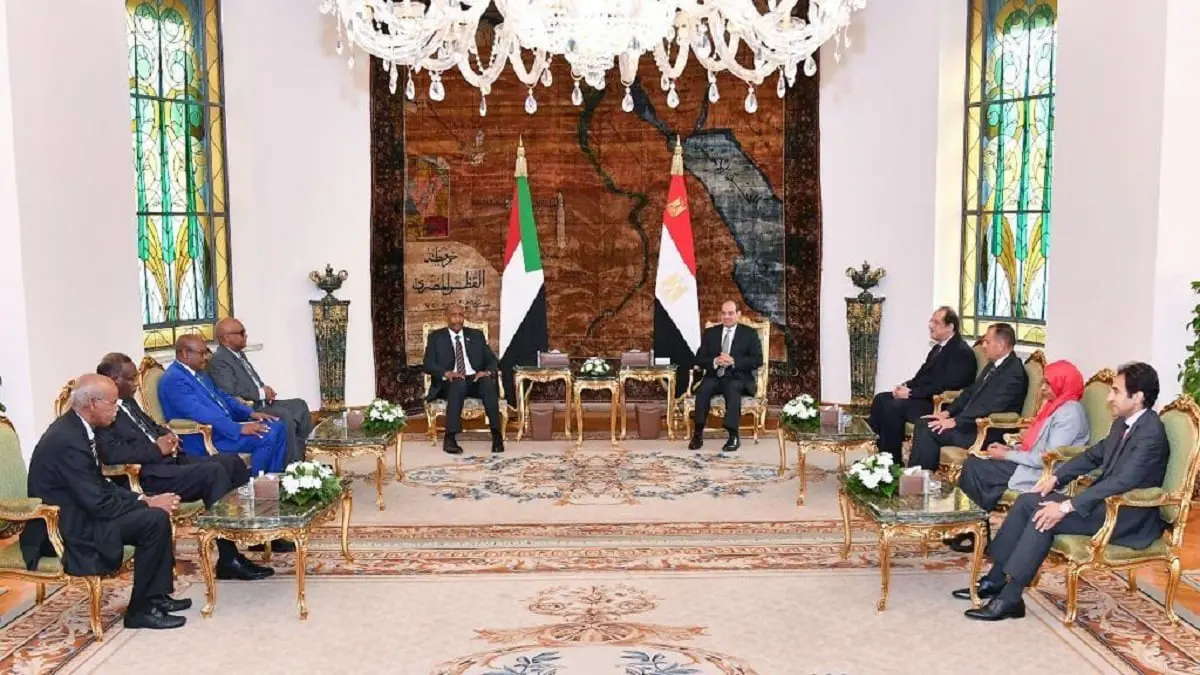 السيسي والبرهان يبحثان تطورات سد النهضة الإثيوبي في القاهرة