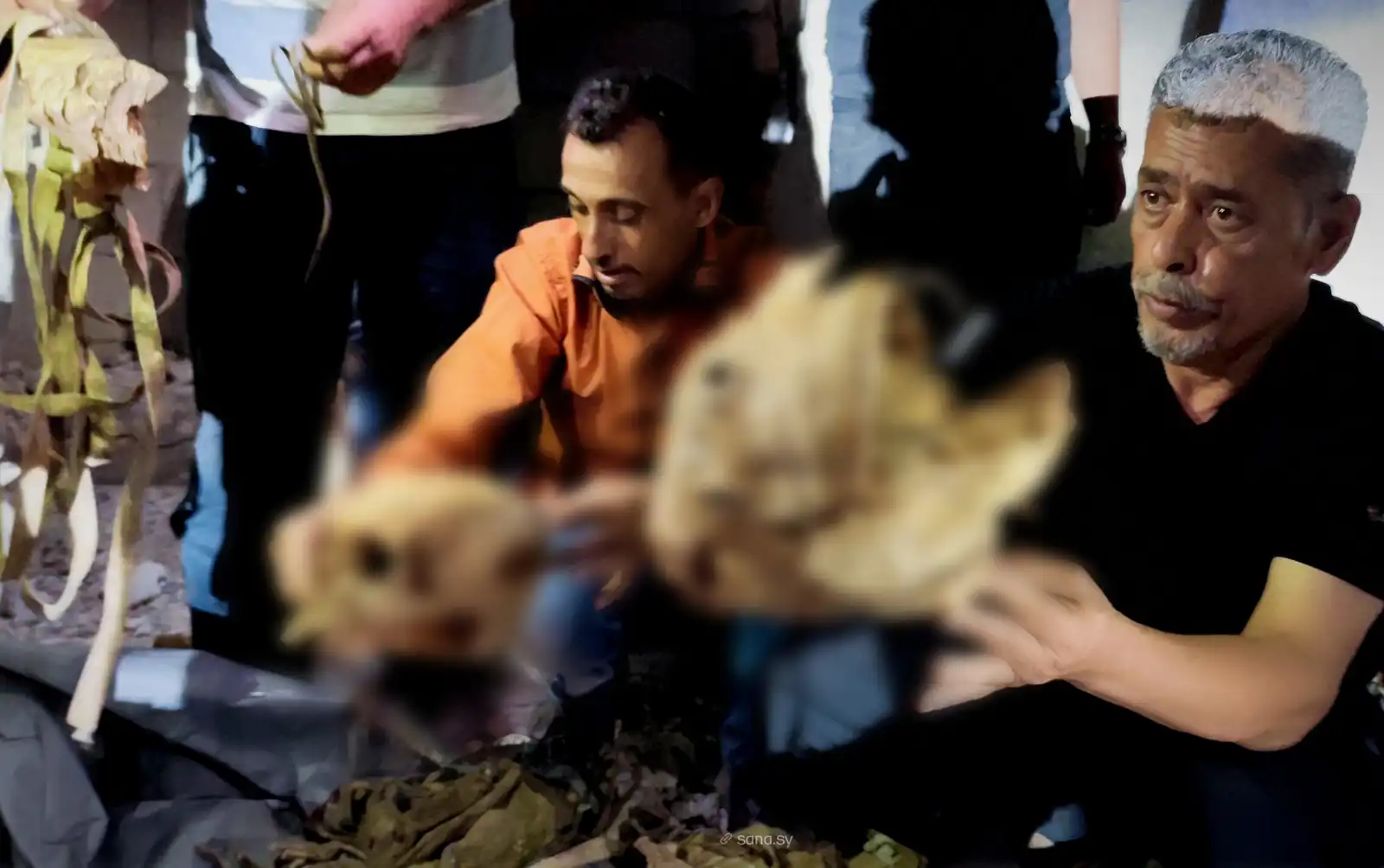 رفات أشخاص عُثر عليها في حمص، سوريا
