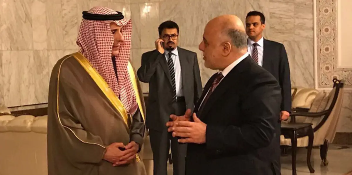 في أول تعليق له بعد لقاء العبادي.. الجبير: السعودية تقف على مسافة واحدة من جميع الأطياف بالعراق