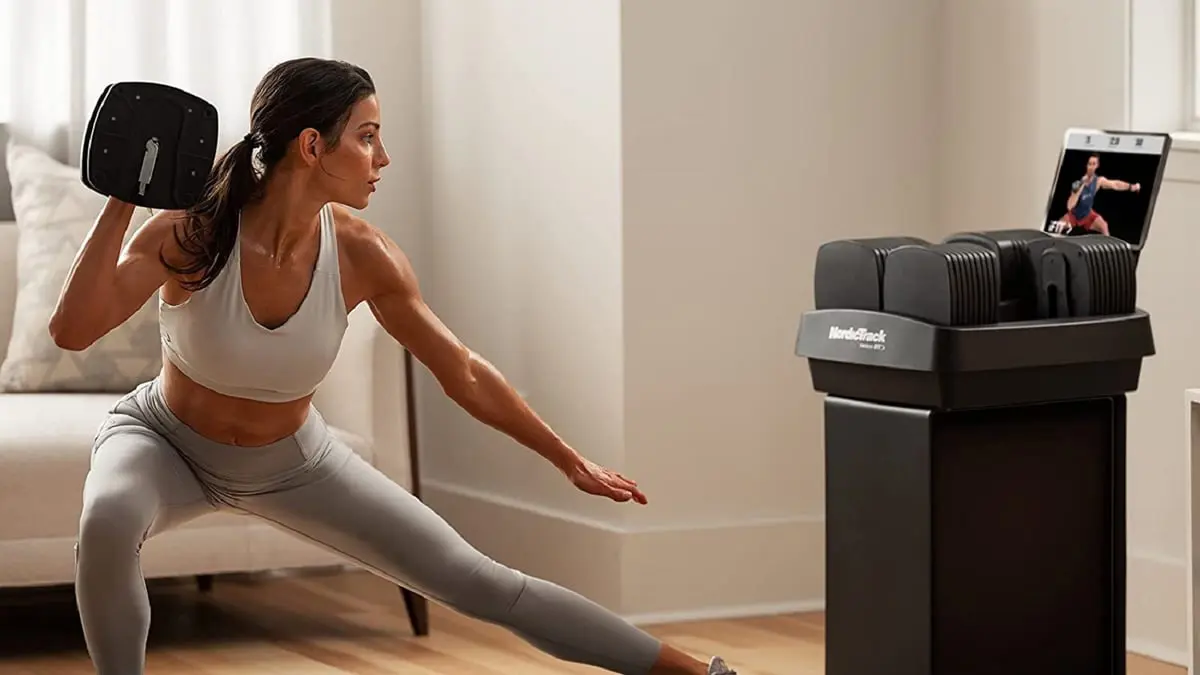 "NordicTrack iSelect".. دمبلز ذكية قابلة للتعديل تعمل مع "Alexa"