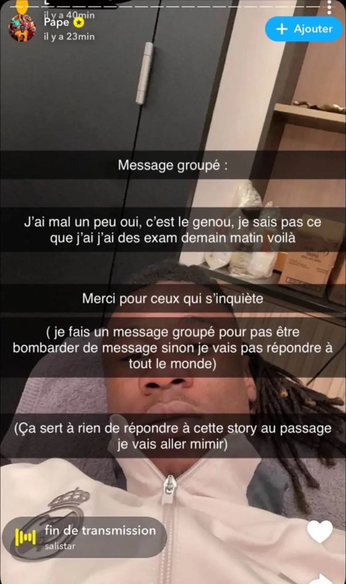 رسالة كامافينعا لاعب ريال مدريد