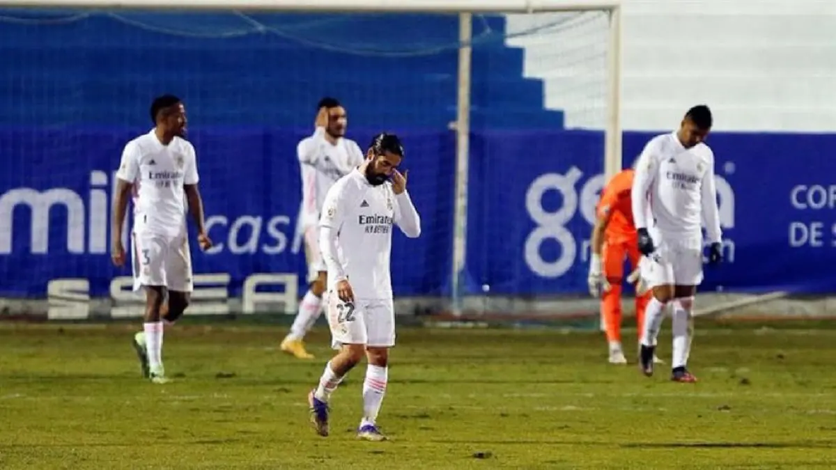 ريال مدريد يخرج من دور الـ32 لكأس ملك إسبانيا أمام ألكويانو (فيديو)‎