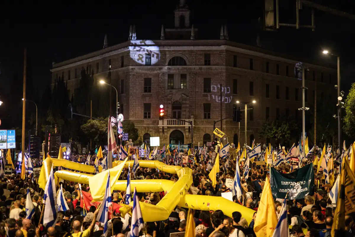 من الاحتجاجات الأخيرة في إسرائيل