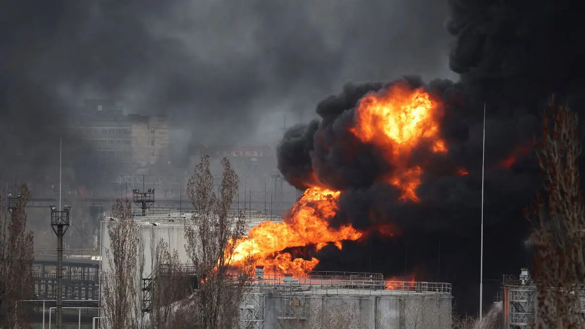 للمرة الثالثة هذا الشهر.. قصف أوكراني لمستودع وقود