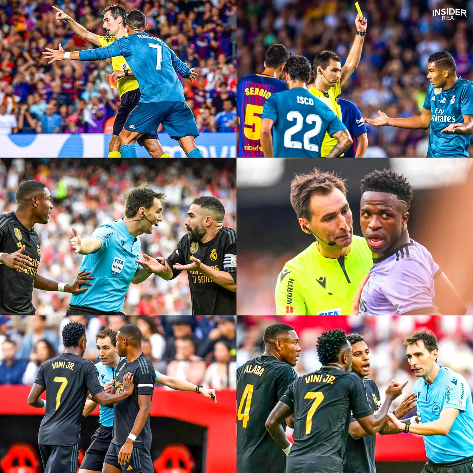 الحكم دي بورغوس مع ريال مدريد