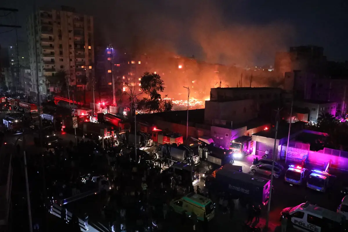 حقيقة وجود شبهات جنائية بحرائق استوديوهات مسلسلات رمضان في مصر