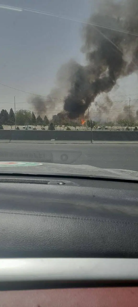 حريق جنوب طهران
