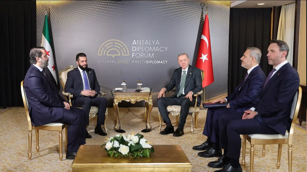 لقاء أردوغان بالشرع