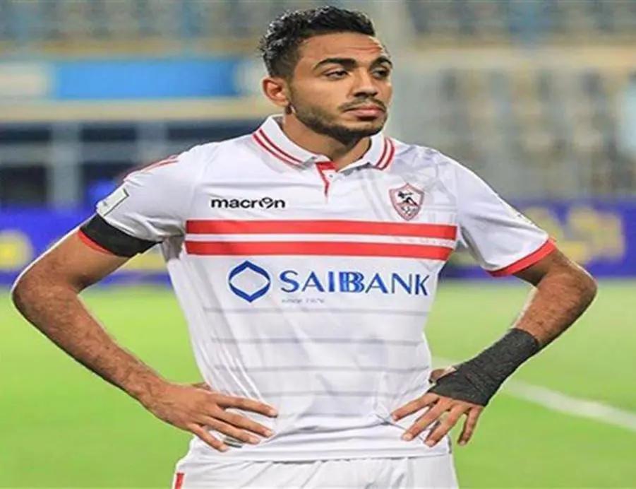 محمود كهربا بقميص فريقه الأسبق الزمالك