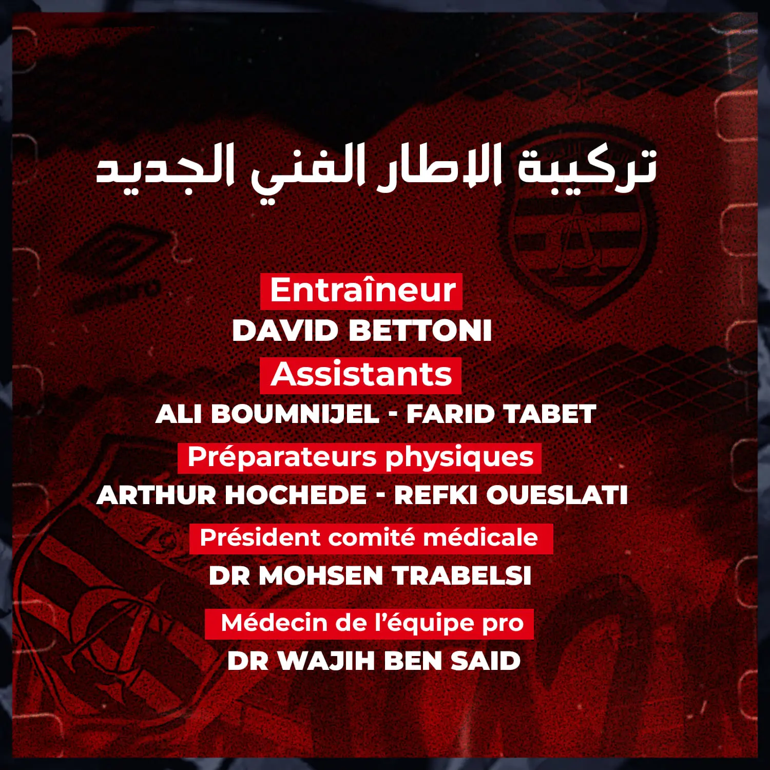 تركيبة الجهاز الفني