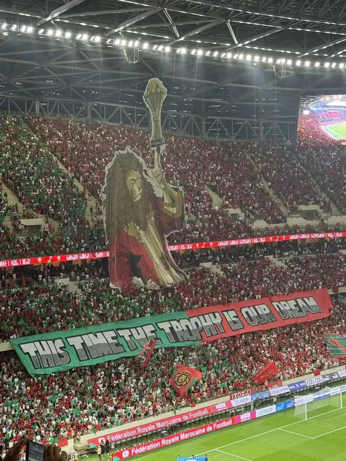 تيفو الجمهور المغربي